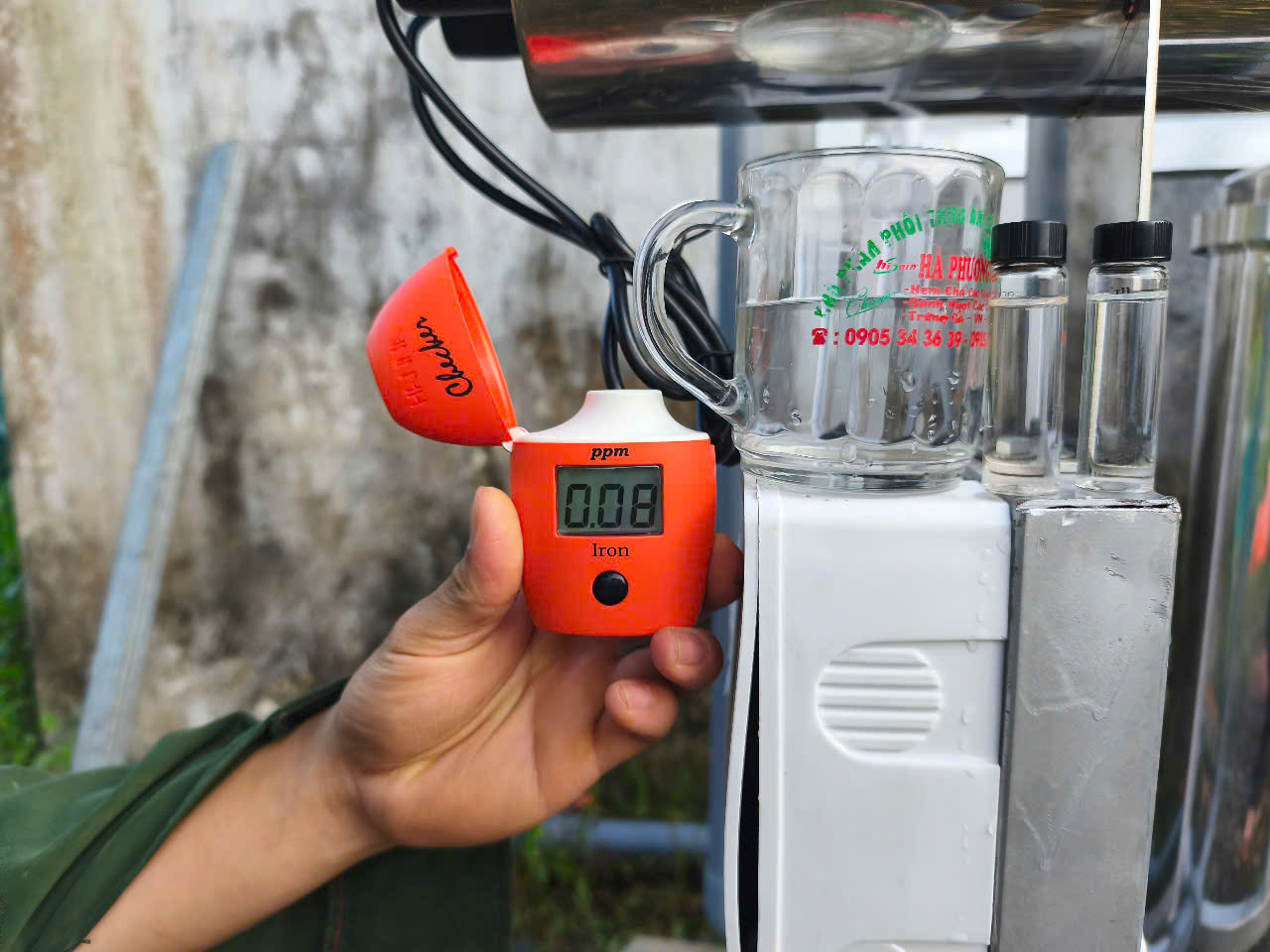 Với TDS khoảng 0.8 ppm hoặc 0.08 ppm, nguồn nước sau xử lý là rất sạch, hoàn toàn đạt chuẩn nước uống trực tiếp.